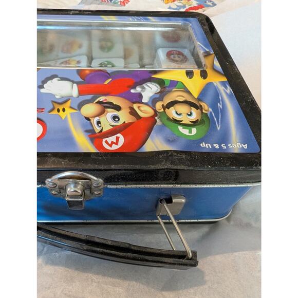 Vintage Nintendo 28 Super Size Dominos in Lunch Box Tin - Picture 5 of 7